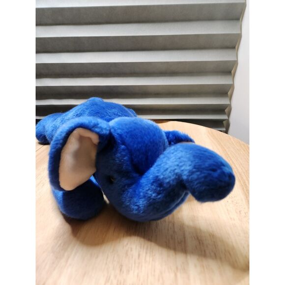 TY Beanie Buddies Plush – “Peanut” the Royal Blue Elephant – Collectible - Picture 1 of 8
